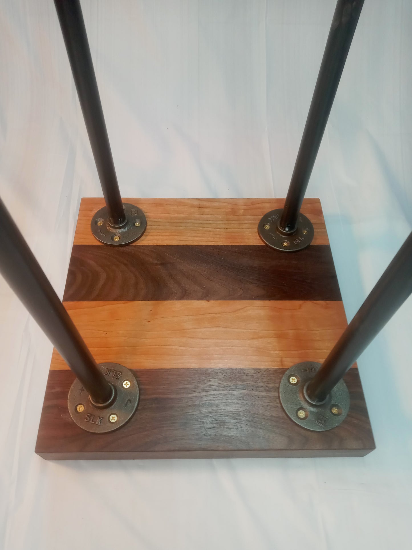 1008 - Wood and Iron Pipe Stool